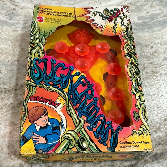 VINTAGE MATTEL SUCKERMAN NIB - Picture 1 of 2